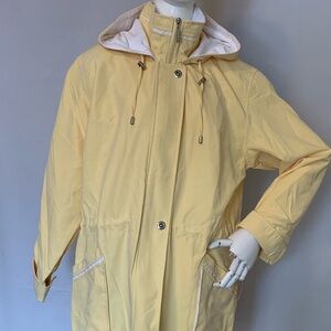 New yellow raincoat